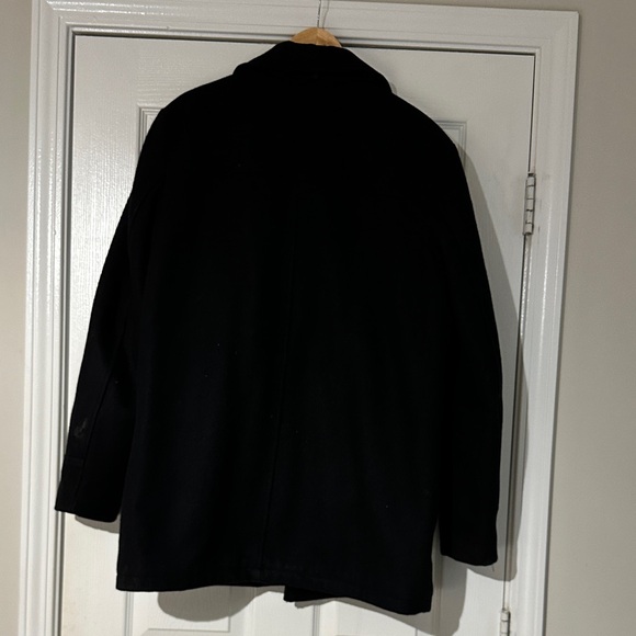 G.H. Bass & Co. Men's Classic Black Trench Coat - Picture 2 of 9